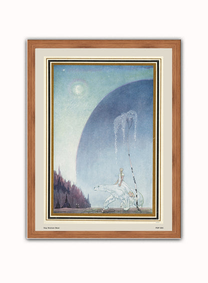 Kay Nielsen East of the Sun West of the moon Fairytale Bear Vintage Poster Wall Art Print 30x40cm Dark Wood