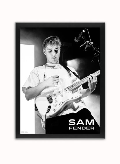 Sam Fender Live Poster Art Print 30x40m Vintage Poster Wall Art Print Black Frame