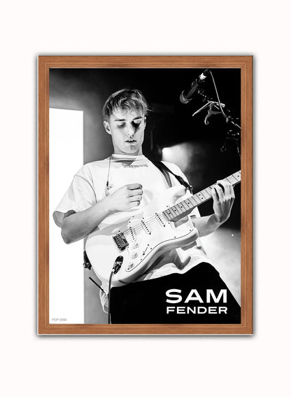 Sam Fender Live Poster Art Print 30x40m Vintage Poster Wall Art Print Dark Wood