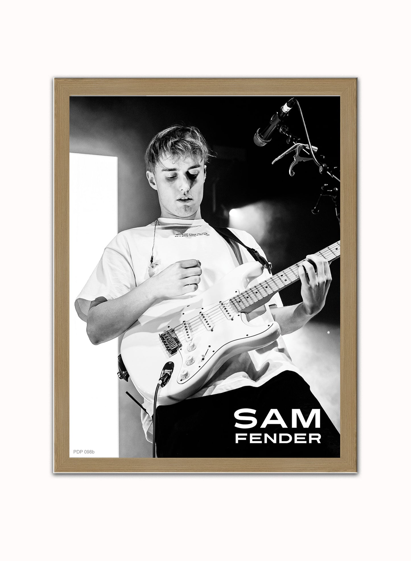 Sam Fender Live Poster Art Print 30x40m Vintage Poster Wall Art Print Light Wood