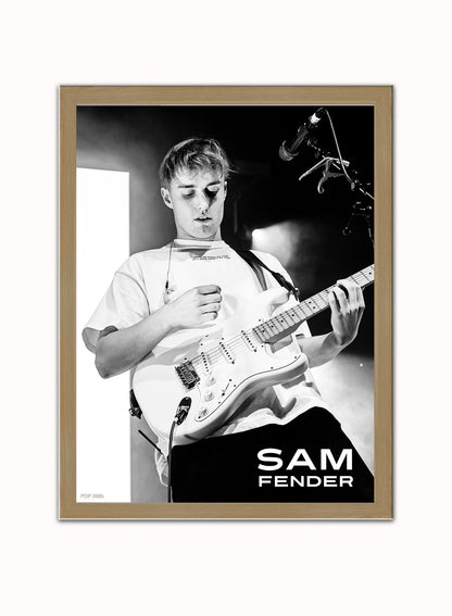 Sam Fender Live Poster Art Print 30x40m Vintage Poster Wall Art Print Light Wood