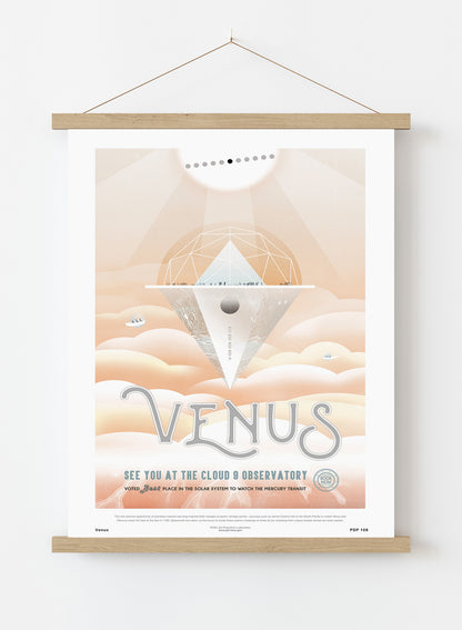 Venus Nasa Space exploration Vintage Poster Wall Art Print 30x40cm Hanger