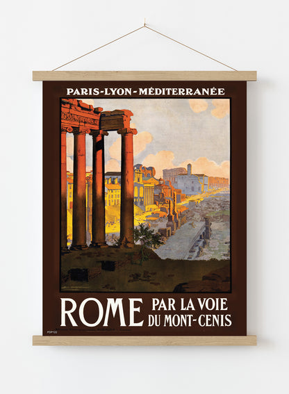 Visit Rome Tourisum Vintage Poster Wall Art Print 30x40cm Hanger