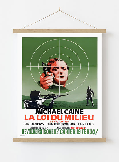 Get Carter Michael Caine Belgian Movie Film Vintage Poster Wall Art Print 30x40cm Hanger