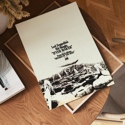 Led Zeppelin  "D'yer Mak'er" advertisement Poster Art Print 30x40m