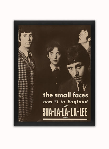 The Small Faces Advertisement Poster Art Print 30x40m Vintage Poster Wall Art Print Black Frame