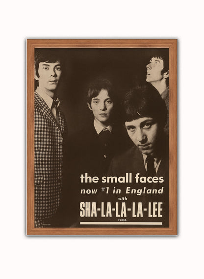 The Small Faces Advertisement Poster Art Print 30x40m Vintage Poster Wall Art Print Dark Wood