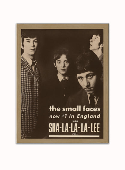 The Small Faces Advertisement Poster Art Print 30x40m Vintage Poster Wall Art Print Light Wood