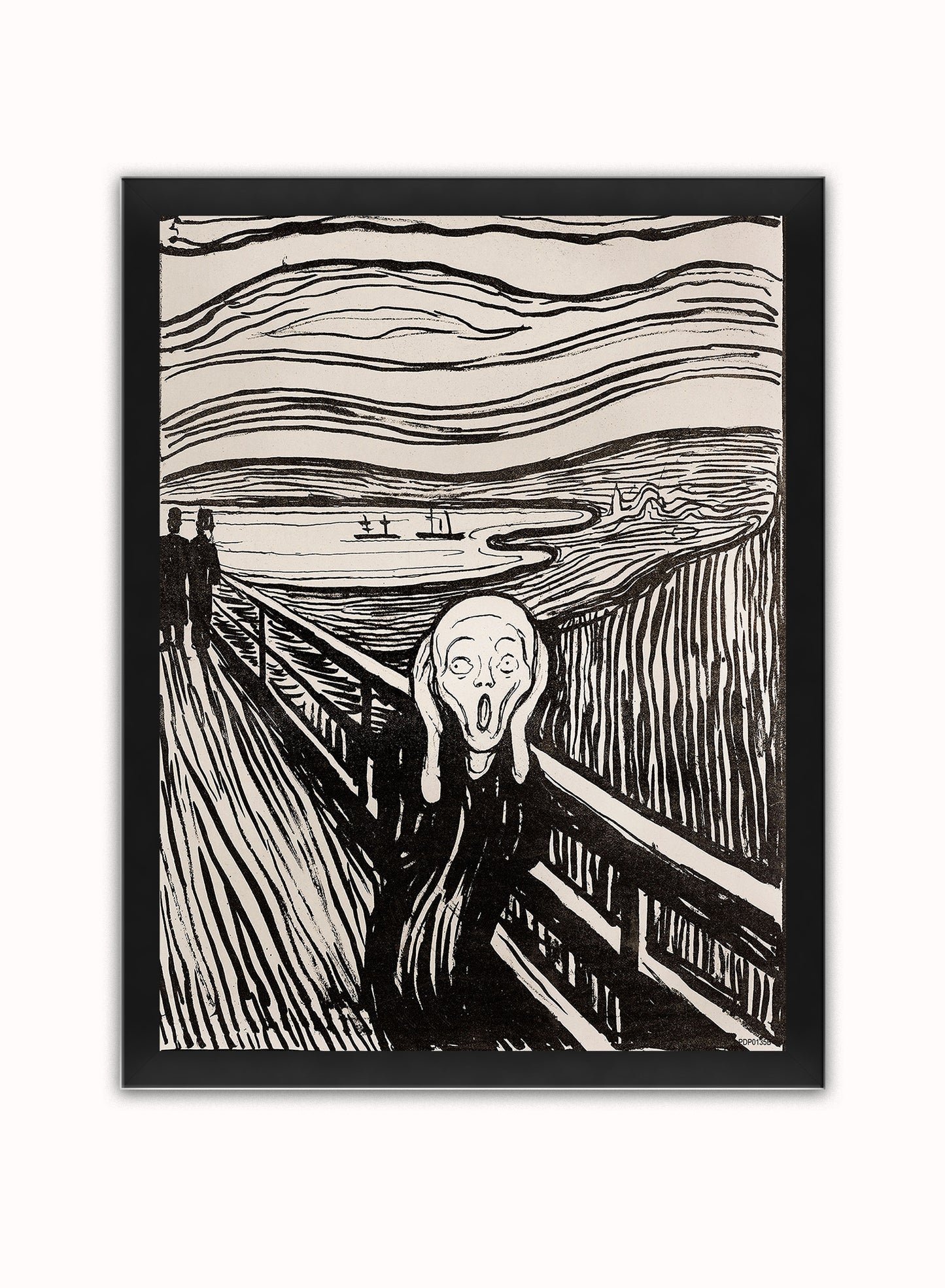 Edvard Munch The Scream Art Print Vintage Art Wall Art Print 30x40cm Black Frame