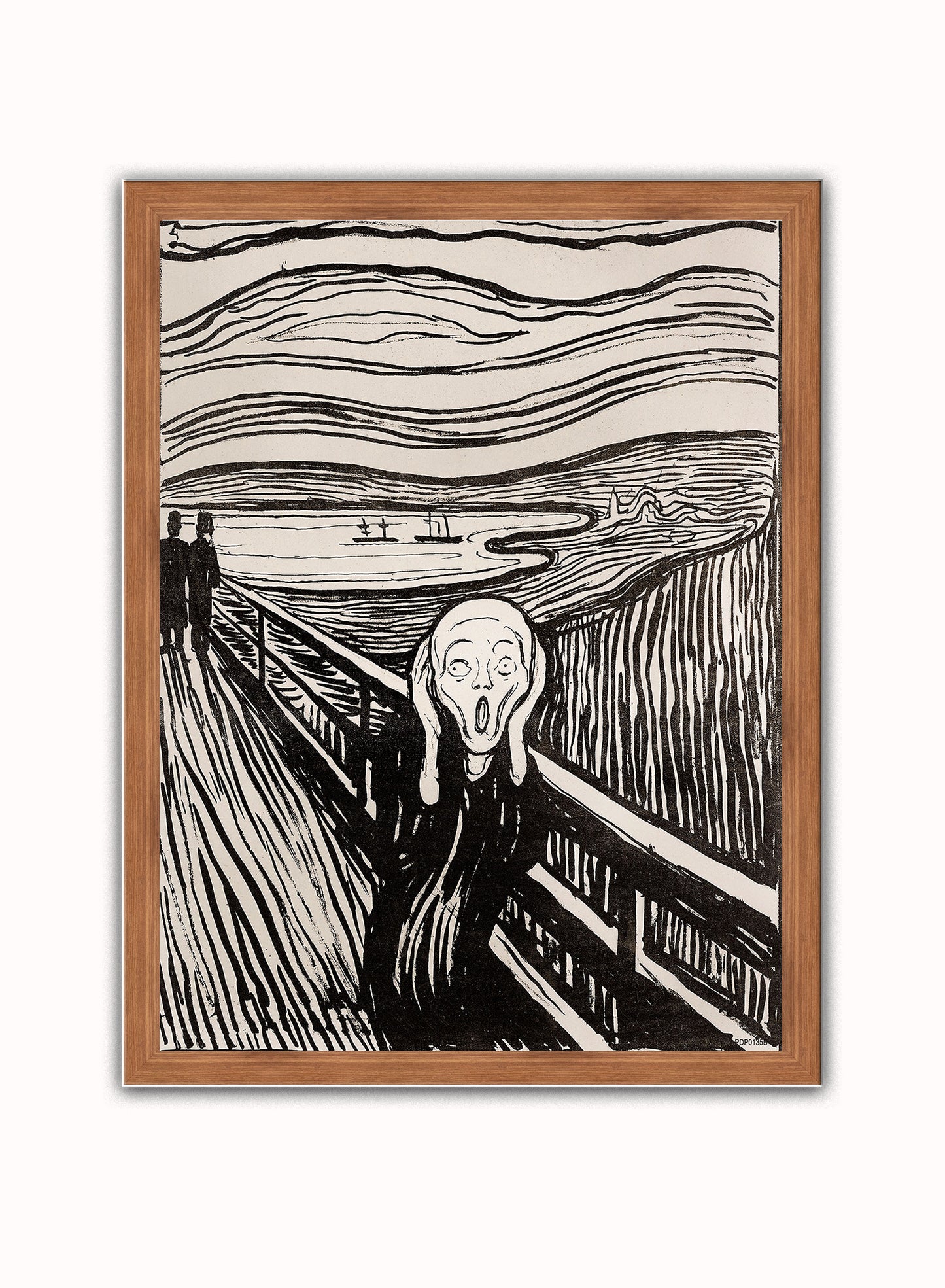 Edvard Munch The Scream Art Print Vintage Art Wall Art Print 30x40cm Dark Wood