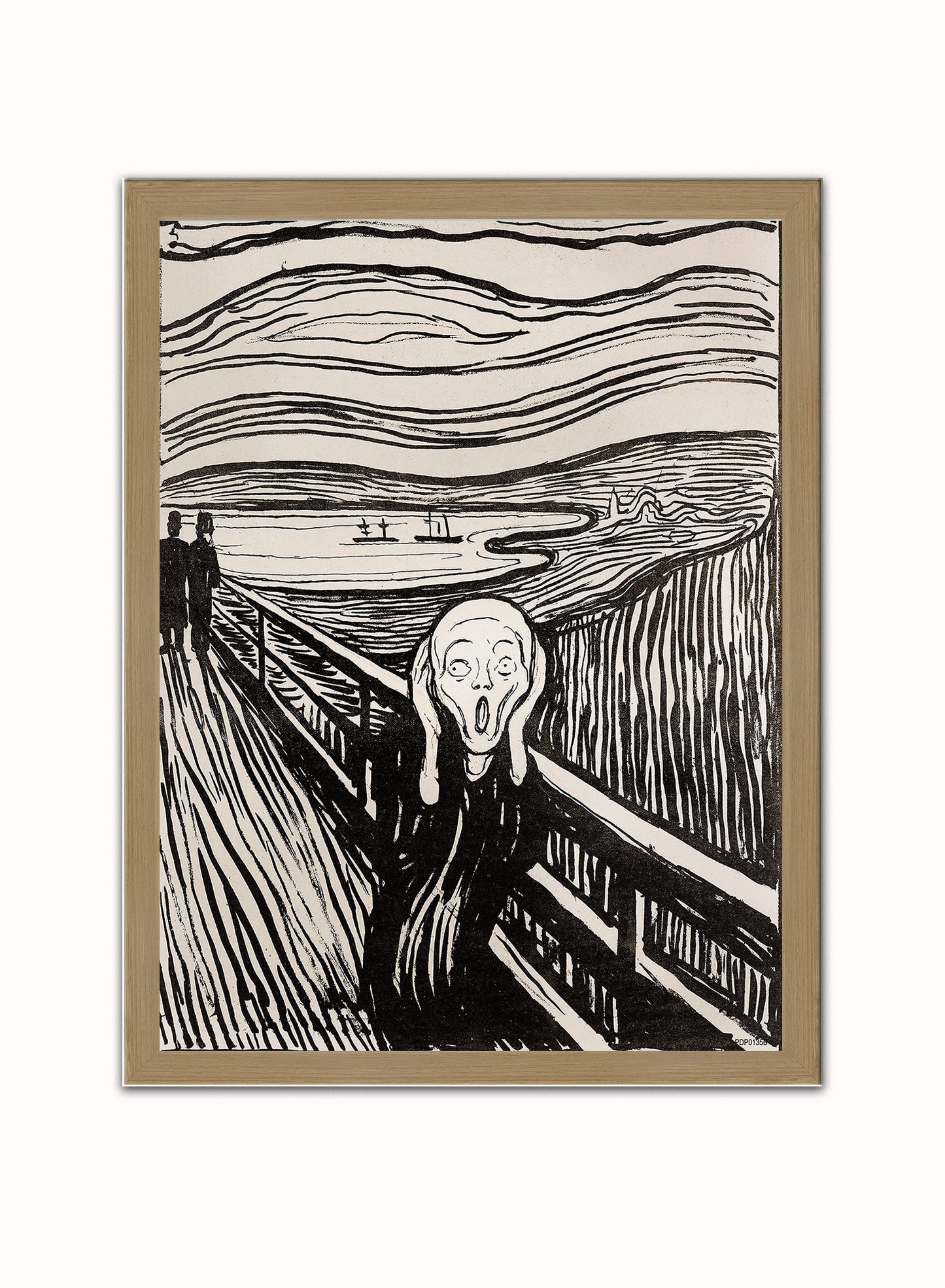 Edvard Munch The Scream Art Print Vintage Art Wall Art Print 30x40cm Light Wood