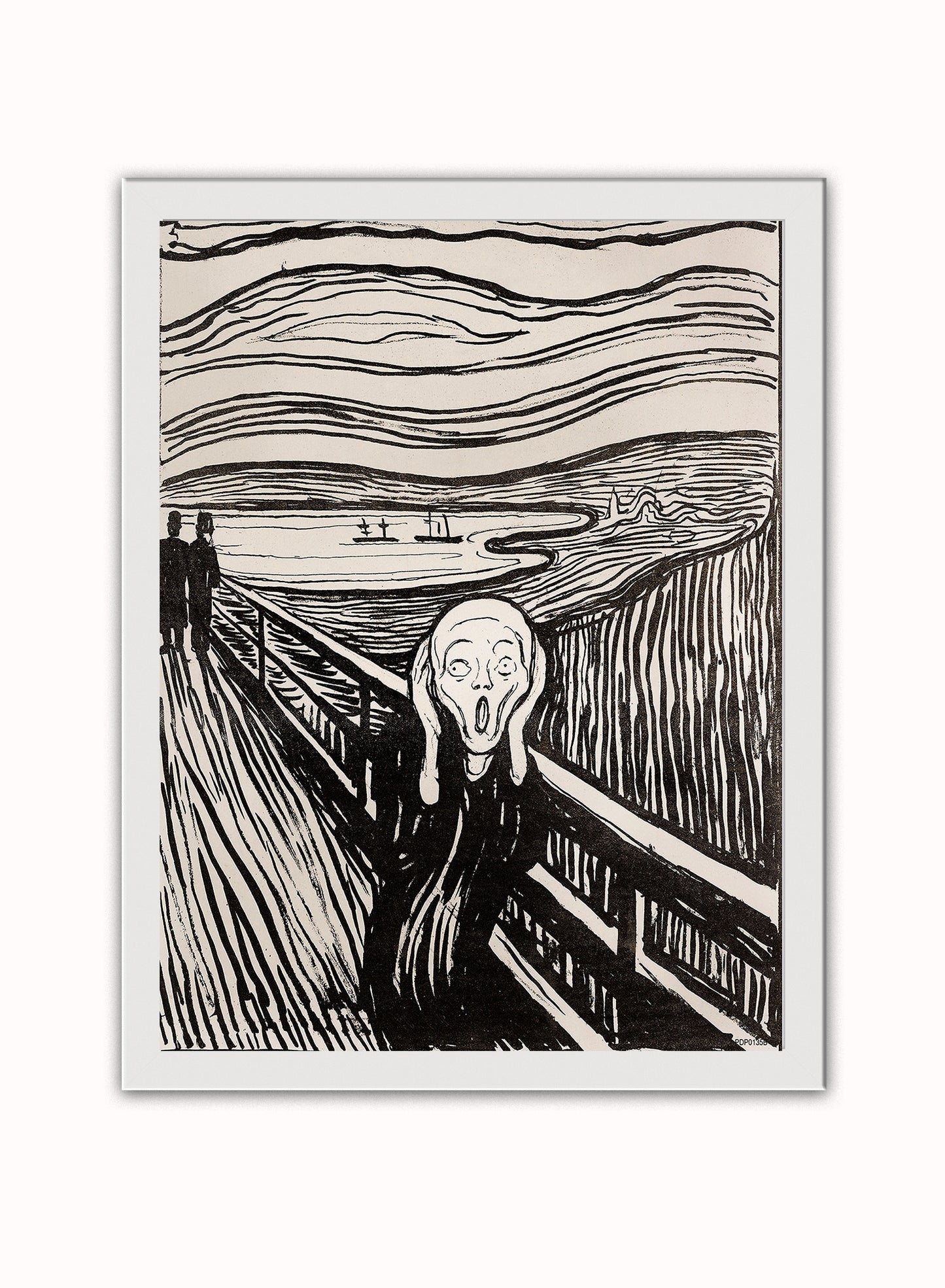 Edvard Munch The Scream Art Print Vintage Art Wall Art Print 30x40cm White Frame