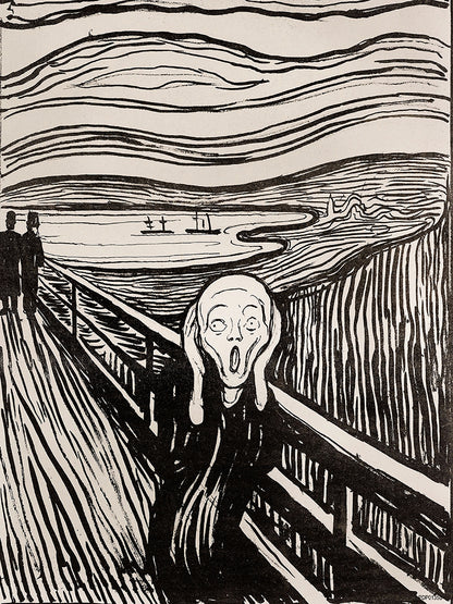 Edvard Munch The Scream Art Print 30x40cm