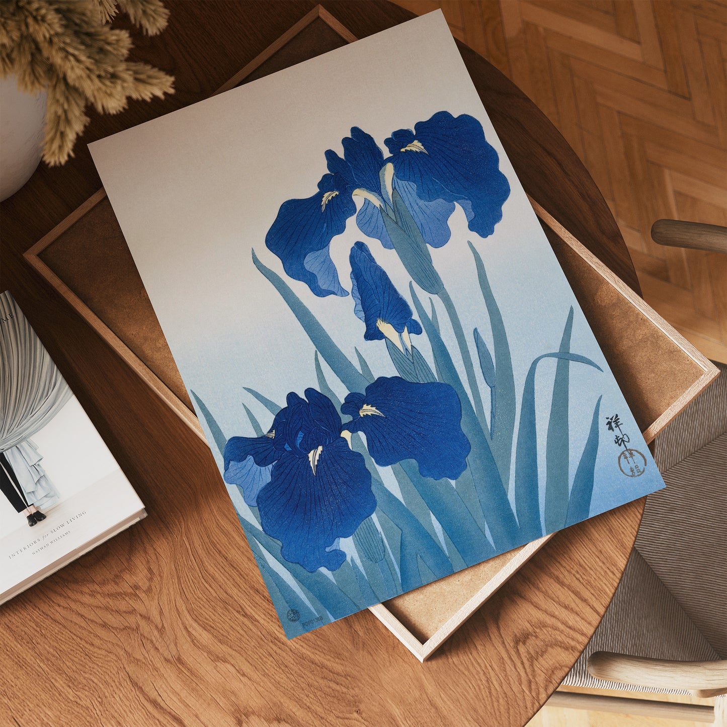 Iris Flowers by Ohara Koson Japenese Poster Art Print 30x40cm