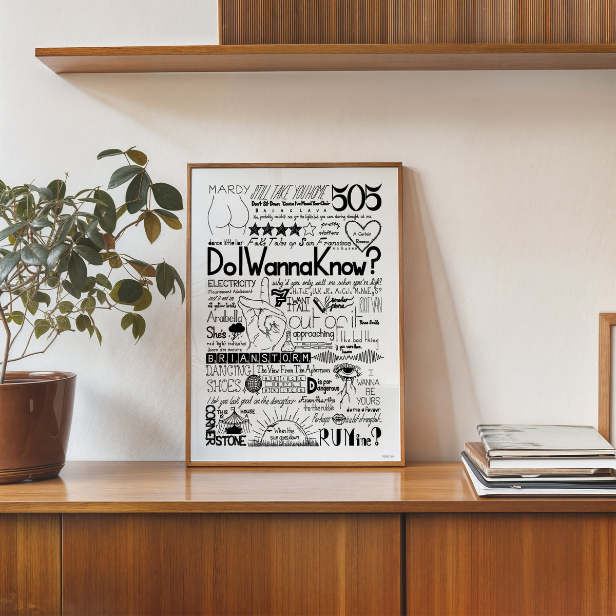 Arctic Monkeys Lyrics Art Print
