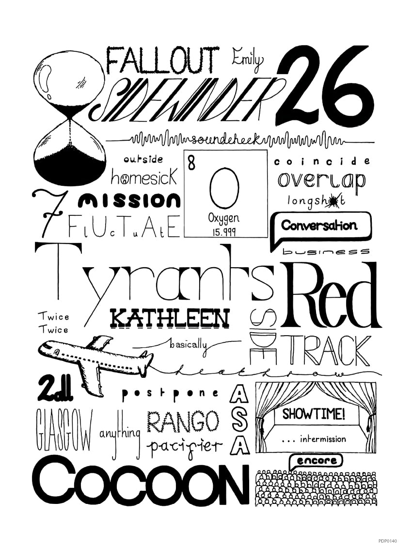 Catfish and the Bottleman Lyrics Art Print