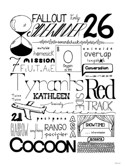 Catfish and the Bottleman Lyrics Art Print