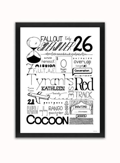 Catfish and the Bottleman Lyrics Art Print