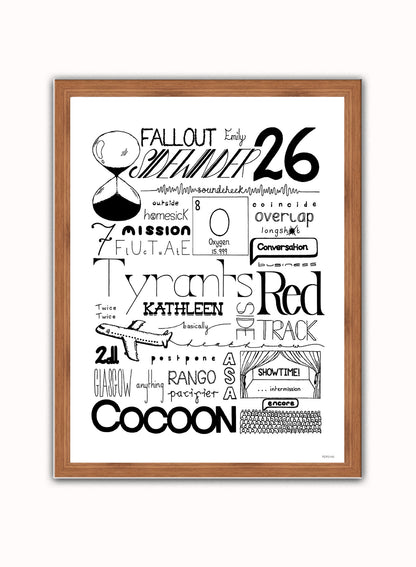 Catfish and the Bottleman Lyrics Art Print