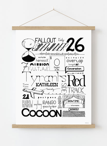 Catfish and the Bottleman Lyrics Art Print