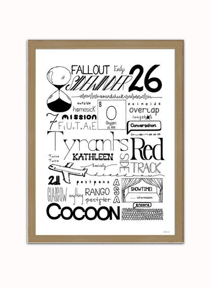 Catfish and the Bottleman Lyrics Art Print