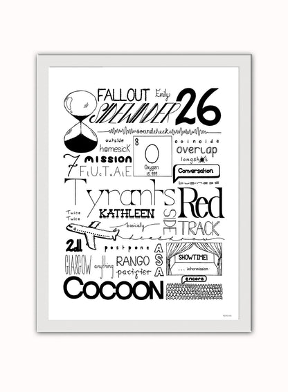 Catfish and the Bottleman Lyrics Art Print