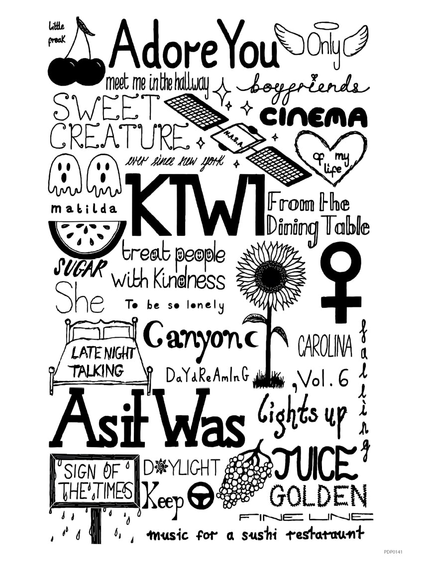 Harry Styles Lyrics Art Print