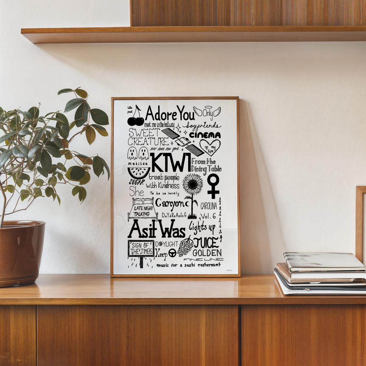 Harry Styles Lyrics Art Print