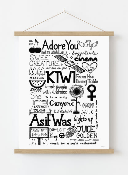 Harry Styles Lyrics Art Print