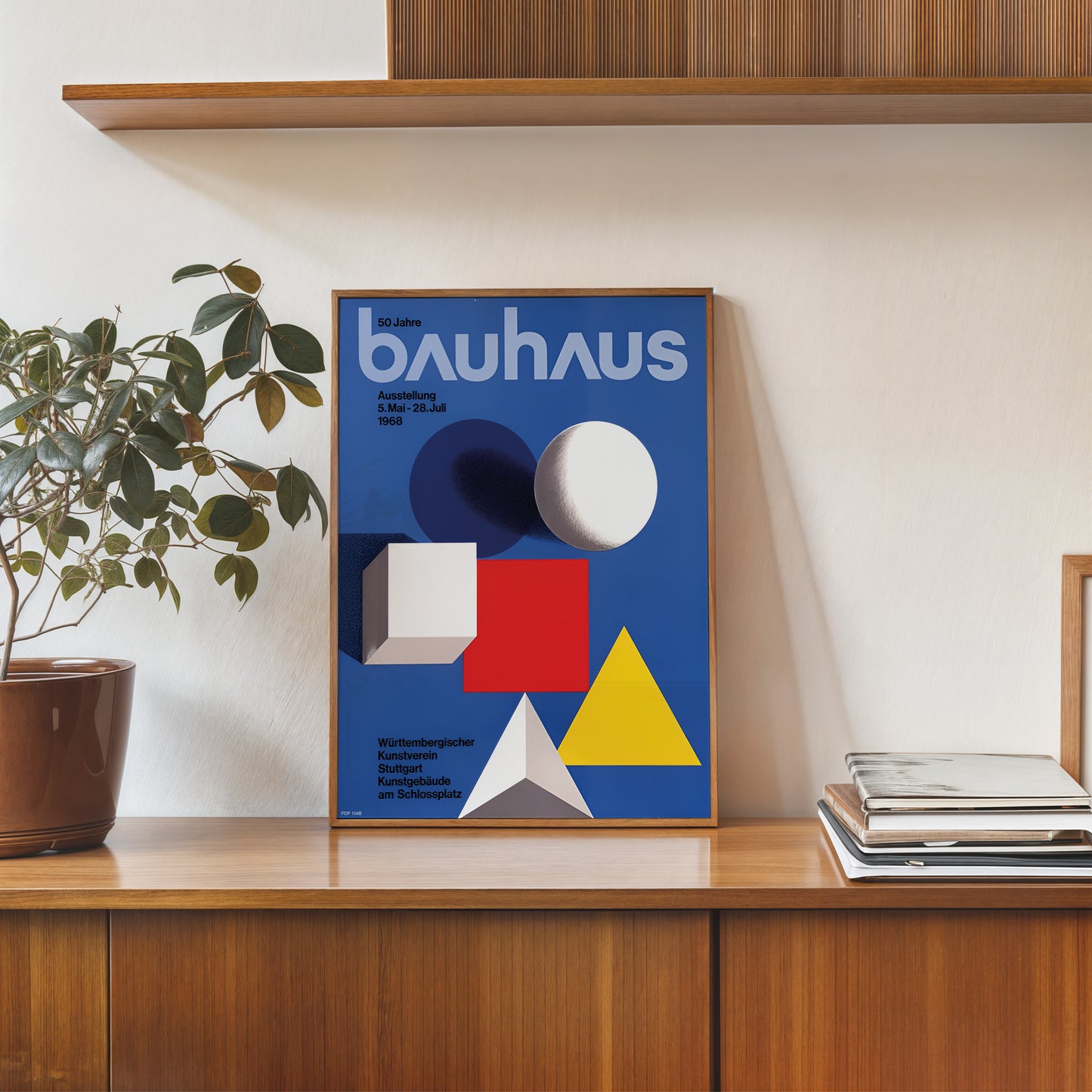 Bauhaus Poster By Herbert Bayer 1968  Vinatge Poster 30x40cm Art Print