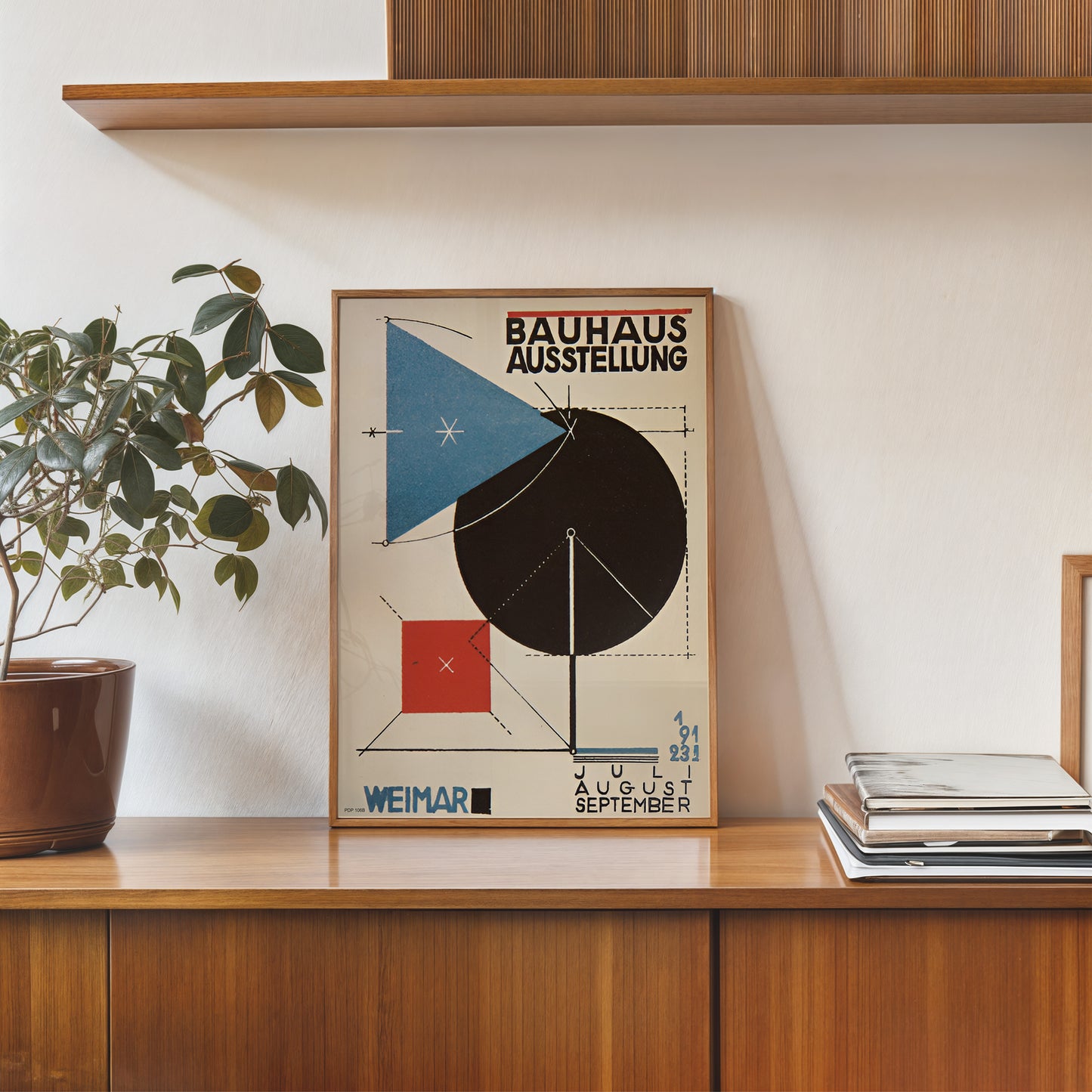 Bauhaus Exhibition Poster 1923 by Joost Schmidt Vinatge Poster 30x40cm Art Print