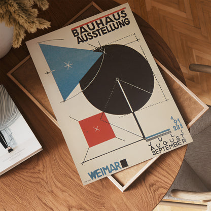 Bauhaus Exhibition Poster 1923 by Joost Schmidt Vinatge Poster 30x40cm Art Print