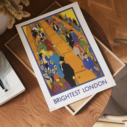 Brightest London,Vinatge Travel Poster by Horace Taylor 30x40cm Art Print