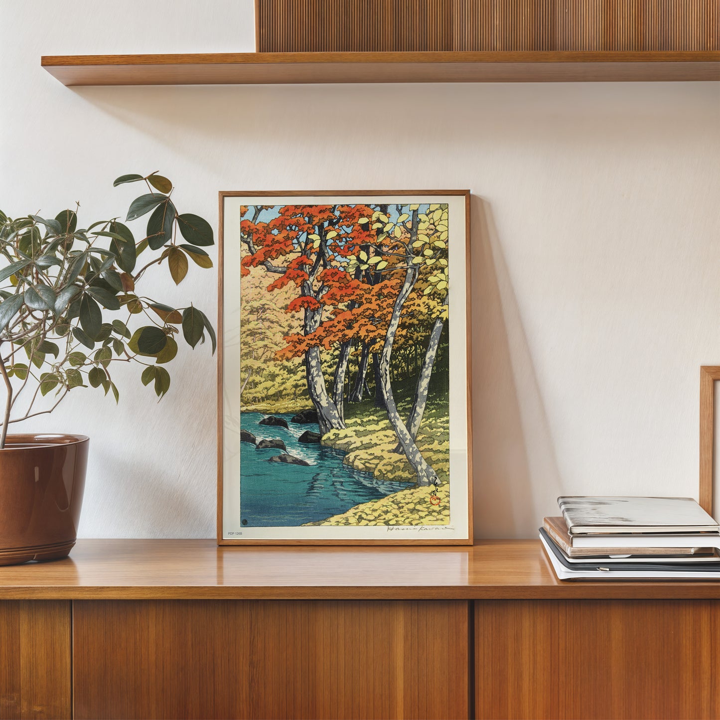 Japenese Art Print by Hasui Kawase "Autumn in Oirase" Vinatge Poster 30x40cm Art Print