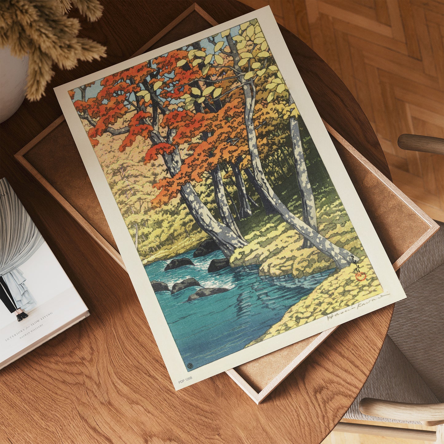 Japenese Art Print by Hasui Kawase "Autumn in Oirase" Vinatge Poster 30x40cm Art Print