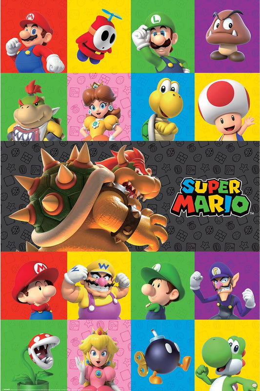 Super Mario Character Poster 61x91.5cm