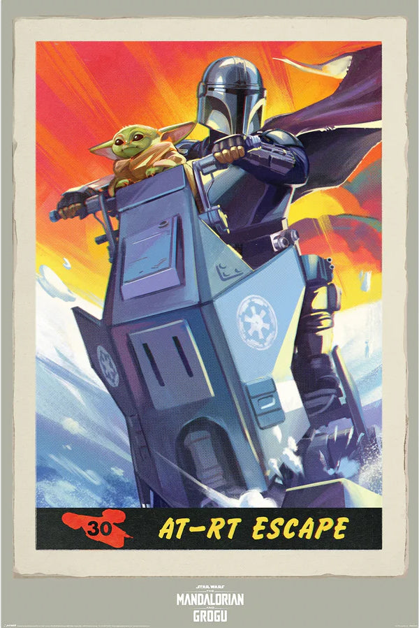 Mandalorian and Grogu Art Escape 61x91.5cm Poster