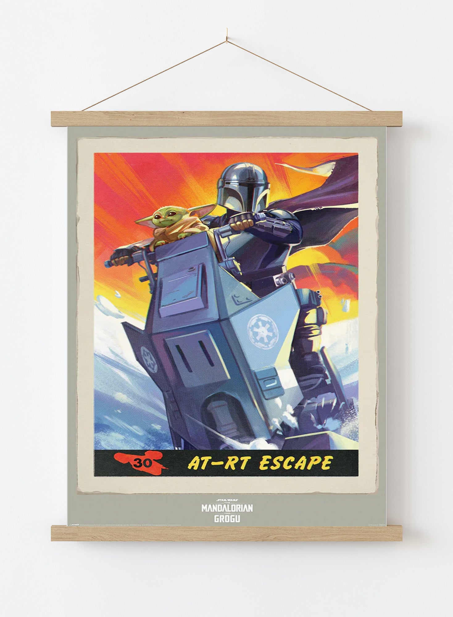 Mandalorian and Grogu Art Escape 61x91.5cm Poster