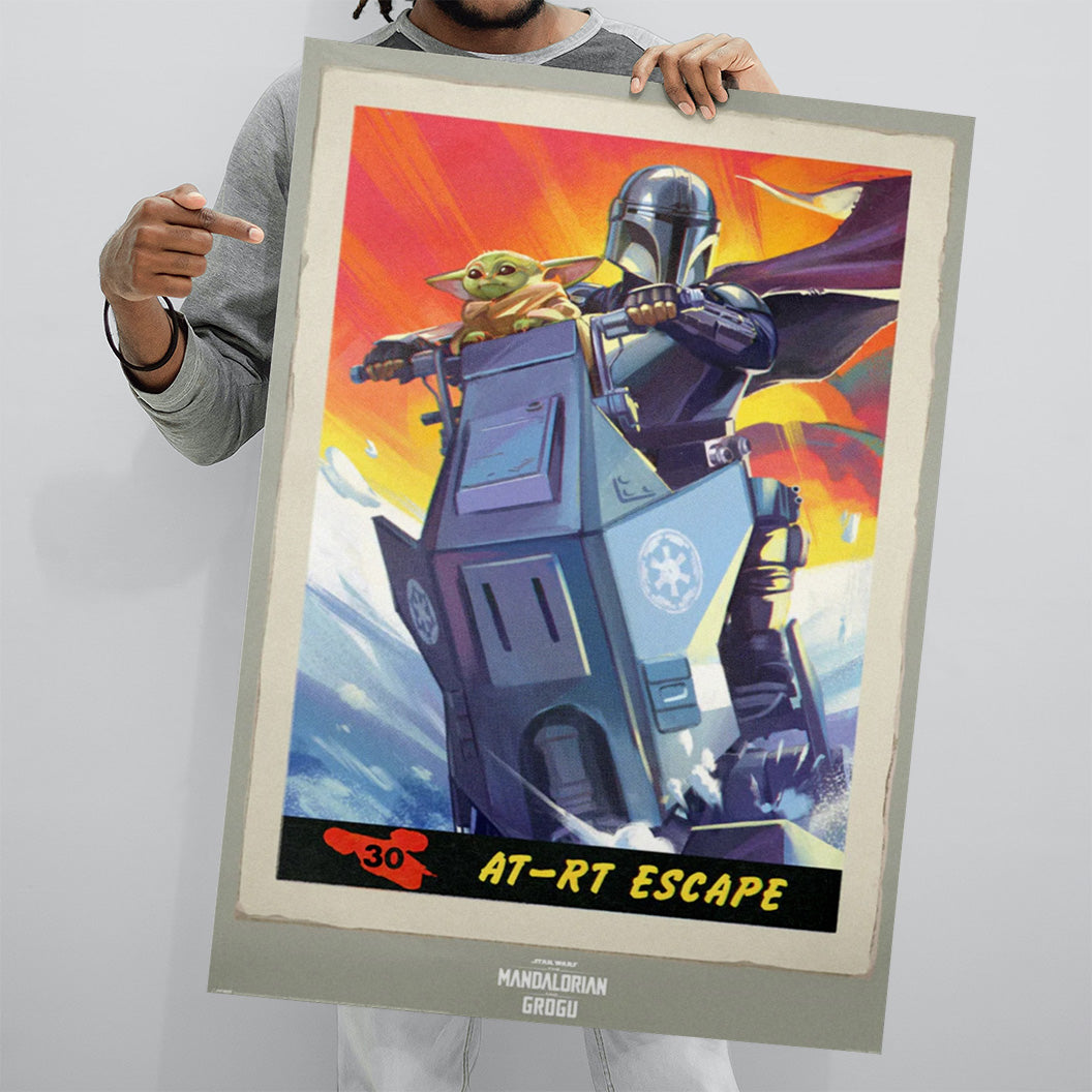 Mandalorian and Grogu Art Escape 61x91.5cm Poster