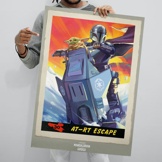 Mandalorian and Grogu Art Escape 61x91.5cm Poster