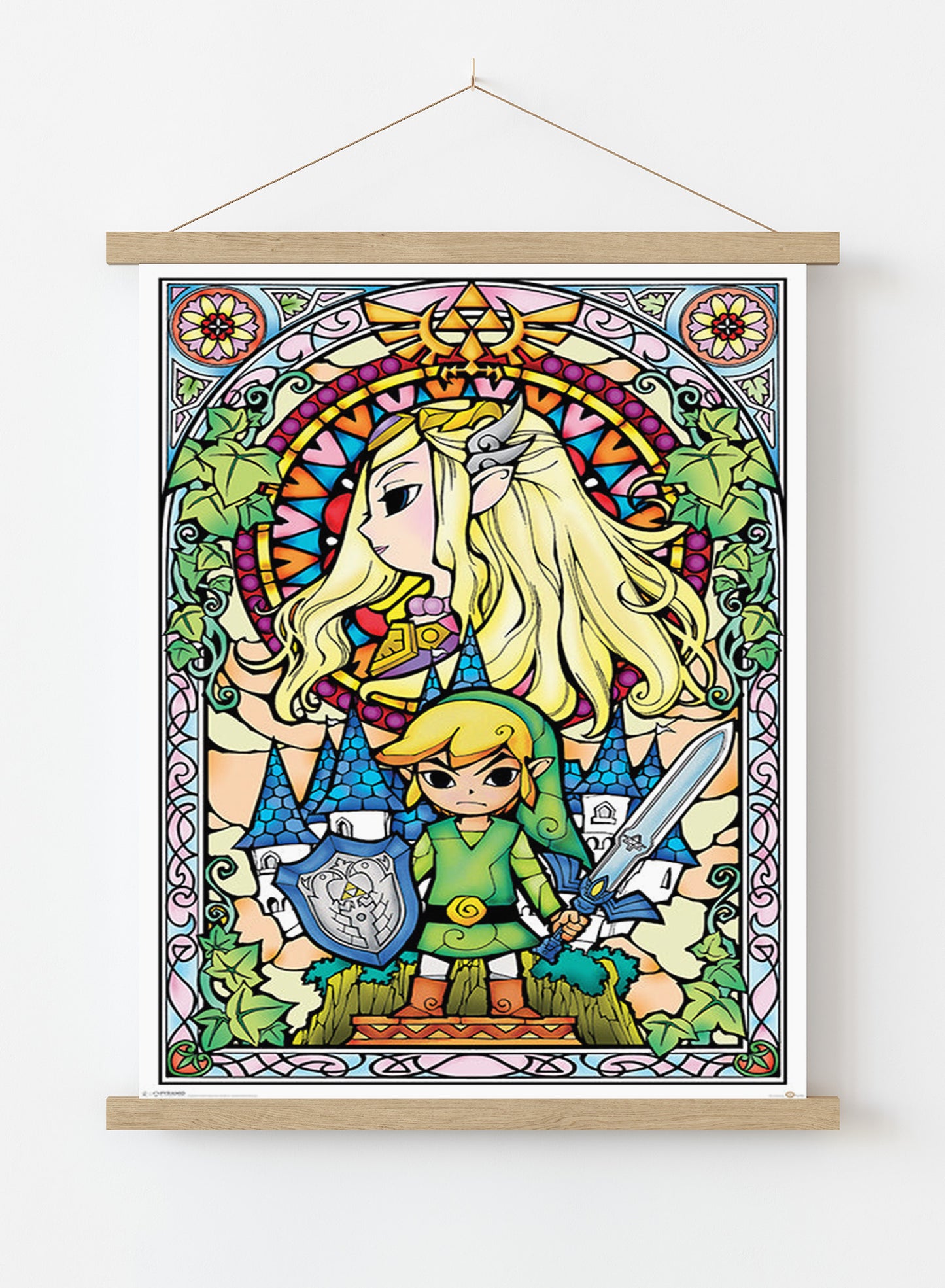 THE LEGEND OF ZELDA (STAINED GLASS) Poster 61x91.5cm