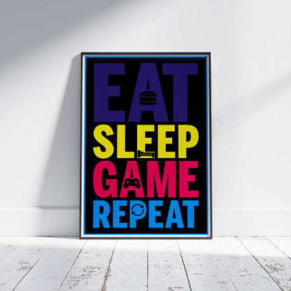 Eat, Sleep, Game, Repeat (Gaming) Poster 61x91.5cm