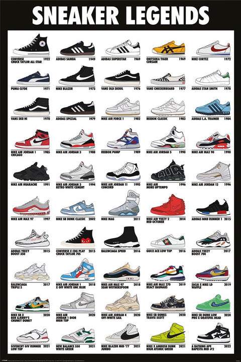 Sneaker Legends maxi poster 61 x 91.5cm