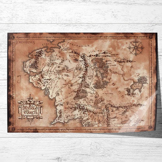 The Lord of The Rings Middle Earth Map 61 x 91.5cm Maxi Poster