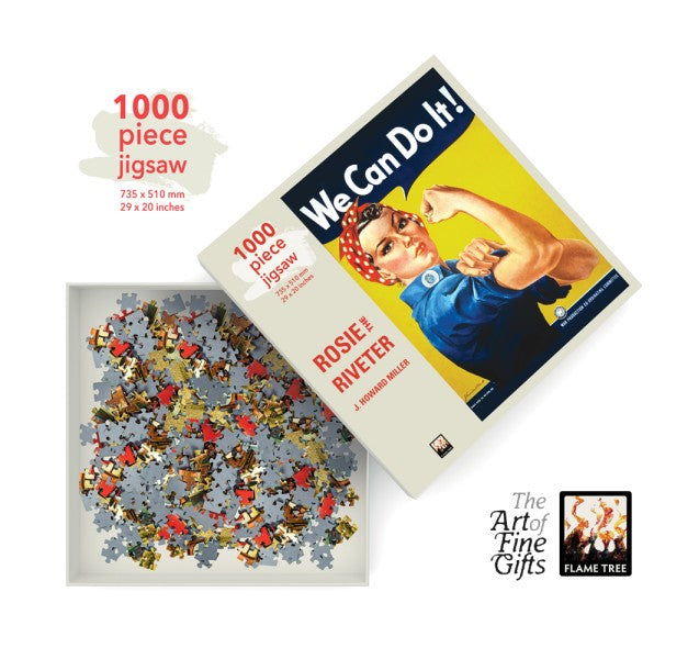 Adult 1000 Piece Jigsaw Puzzle J. Howard Miller: Rosie the Riveter Poster