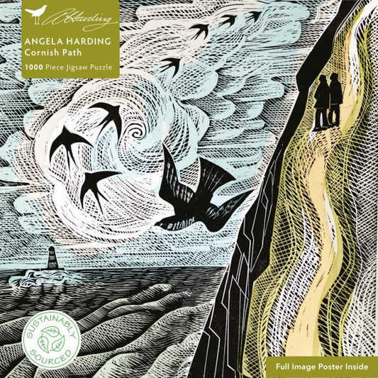 Adult 1000 Piece Sustainable Jigsaw Puzzle Angela Harding: Cornish Path