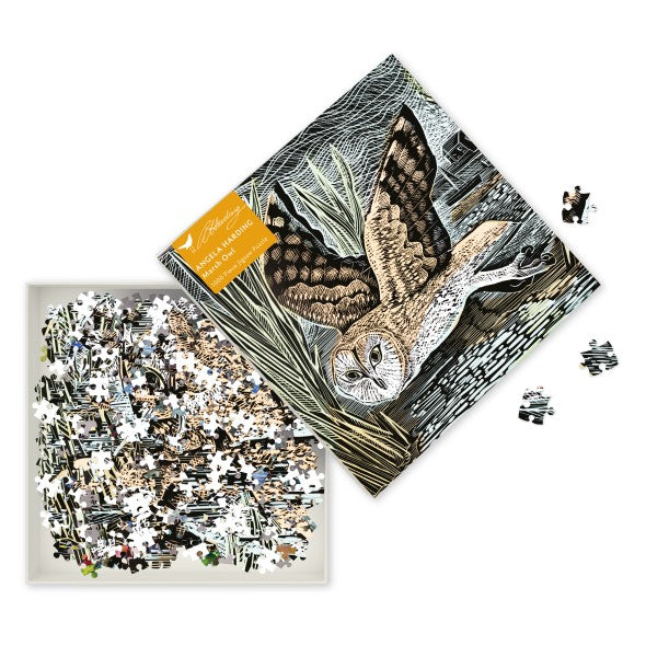 Adult 1000 Piece Jigsaw Puzzle Angela Harding: Marsh Owl