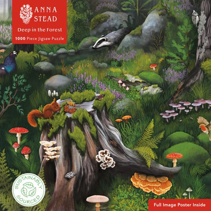 Adult Sustainable 1000 Piece Jigsaw Puzzle Anna Stead: Deep in the Forest
