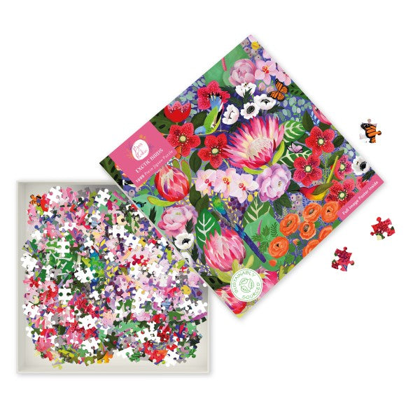 1000 Piece Adult Sustainable Jigsaw Puzzle Bex Parkin: Exotic Birds