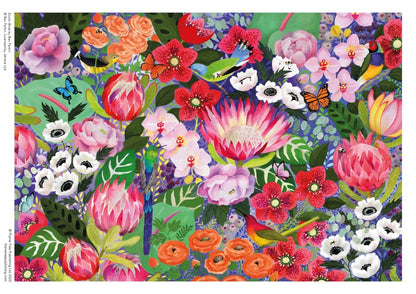 1000 Piece Adult Sustainable Jigsaw Puzzle Bex Parkin: Exotic Birds